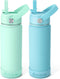 Fimibuke Kids Insulated Water Bottle - 18oz BPA-FREE Cup with Straw, Double Wall Vacuum Tumbler (2 Pack, Underwater