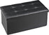 30 Inches 350lbs, JupiterForce Ottoman Storage Bench, Folding Faux Leather Ottoman Foot Rest Stool, Footstool Bench