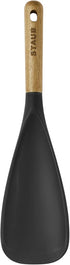 STAUB Multifunction Spatula Spoon, Great for Cooking and Serving, Durable BPA-Free Matte Black Silicone