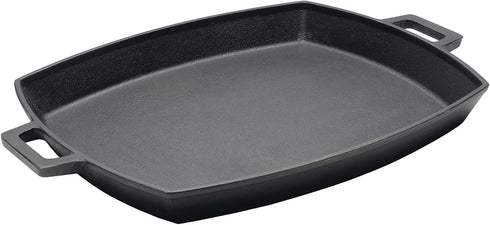 Bayou Classic 7471 Cast Iron Shallow Pan Perfect For Hamburgers Grilled Cheese