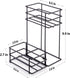 kimilus 4 Bottle Coffee Syrup Organizer Coffee Syrup Rack for Coffee Bar Kitchen Small Wine Rack for Bar Family Storage