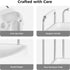 2-Tier Countertop Counter Vtopmart Bathroom Organizer, Vanity Dresser Tray Shelf for Skincare, Perfume, Makeup, Silver