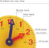 Student Learning Clock - Time Teacher Gear Clock 4 Inch 12/24 Hour
