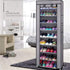 Mekek 9 Closet Free Standing Shoe Racks, Shoe Rack Organizer Tier - Portable Row Shoe Rack Shelf Cabinet Tower