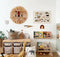 Charlbytion Wall Art Animal Head Hand Knitted Hanging,Cotton Thread Weaving Straw Cartoon Tassel