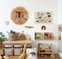 Charlbytion Wall Art Animal Head Hand Knitted Hanging,Cotton Thread Weaving Straw Cartoon Tassel