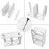 Lechay Slim White Side Table - Perfect for Small Spaces