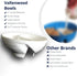 Never Soggy Cereal Bowl, White x2, Divided, Unbreakable Melamine, Ideal for Snack and Salsa