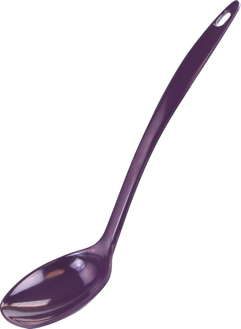 Reston Lloyd Cooking Spoon, Serving, Basting, Mixing, Heat Resistant, BPA Free Melamine, Set of 6, Plum