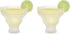 Host Glass Freeze Insulated Gel Chiller, Double Wall Frozen Cocktail Cups, Set of 2