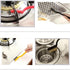 5Pcs Kitchen Stove Cleaning Brush + Scraper Tool Set, Heavy Duty Scraper for Gas Burners, Stainless Steel and Nylon