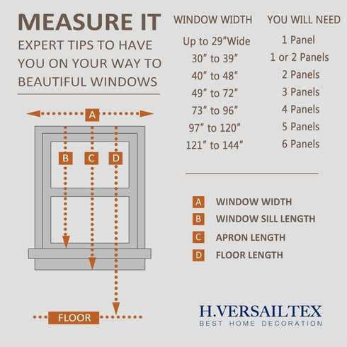 H.VERSAILTEX Blackout Curtains Thermal Insulated Room Darkening Panels for Bedroom (2 Panels, Washed Spice, 52 x 54