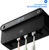 3M 5 Bloom Toothbrush Sanitizer and Holder for Bathroom Walls, Strong Adhesive, Time Display, Long-Lasting Charge