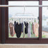 Foldable Clip Hangers with 26 Drying Clips, Plastic Laundry Clip and Drip Drying Hanger for Socks, Bras, White
