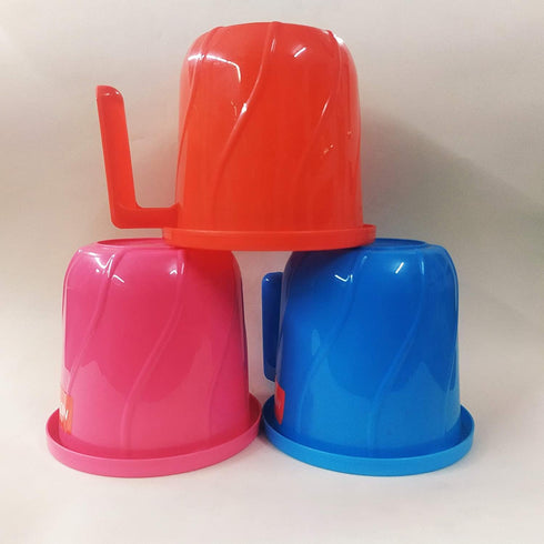 Indian Plastic Mugs for Bathroom, Bath Accessory, 1 X Mug Bathing Mugs Dabba