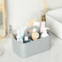 Multiuse Caddy Organizer with Handle, Stackable Plastic Bin Basket for Art Supplies, Makeup, Kitchen, Office, Grey