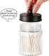 3PC Farmhouse Decor Qtip Holder, Apothecary Jars Bathroom Vanity Storage Organizer for Cotton Swab