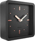 Driini Modern Mid Century Desk & Shelf Clock (Black Rose Gold) -