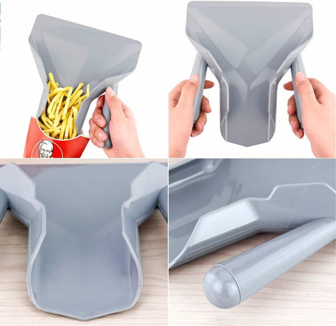 Only Right Handle Commercial Plastic Chips Scoop, Food French Fries Shovel Fry Scoop