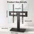 FURWOO 27 65 inch 4 400x400mm Universal TV Stand for to LCD LED TVs Level Height Adjustable TV Stand Base with Tempered