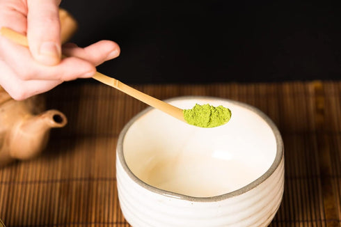 Japanese Chashaku - 2 pcs Bamboo Matcha Scoop for Measuring Matcha Green Tea Powder, Traditional Tea Ceremony Spoon
