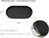 Black Small Oval Tray (10 inch) for Kitchen Counter, Bathroom Vanity Organizer for Coffee Accessories, Serving