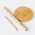 Countertop Bamboo Paper Towel Holder, Natural Bamboo Wooden Standing Paper Towel Holder, Free-Standing Kitchen Roll