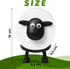 Generic (3) Sheep Toilet Paper Holder, Cute Paper Towel Storage Rack, Wall-Mounted Paper Towel Basket, Black