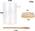 Povinmos Lids,17oz Beans(2) Overnight Oats Containers with Oats Glass Jars Storage Containers, Oatmeal Cups,Meal Prep