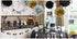 Black and Gold Party Decorations - DIY Tissue Paper Pom Poms, Balloons, and Garland
