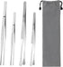 AHIER 4 Pcs Kitchen Fine Tweezer Tongs, 12” and 10” Stainless Steel Food Tweezers Set for Cooking