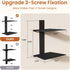 4 2 Pack Wawocs Invisible Bookshelf for Wall, Tier Floating Bookshelf Made of Heavy Duty Metal, Vertical Spine Book