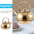 Cabilock Stainless Steel Tea Kettle, Stovetop Teapot with Removable Infuser, Portable for Coffee and Loose Tea