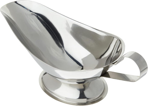 Winco Gravy Boat, Medium, 10-Ounce, Stainless Steel