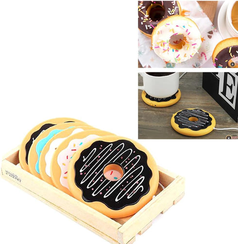 Rely2016 Creative USB Cookie Cup Warmer Coaster, Coffee Mug Heating Pad