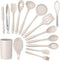 E-far Kitchen Utensils Set, 15-Piece Silicone Cooking Utensils with Holder, Non-stick & Heat Resistant for Cooking