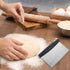 Plastic Bread Scraper Dough Cutter with Measuring Scale, Multipurpose Kitchen Tool for Baking and Food