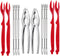12 Pcs Crab Leg Crackers and Tools Set, Mother's Day Gifts with 2 Crackers, 4 Lobster Shellers, 6 Forks