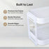 2-Tier Countertop Zosenley Cup Drying Rack with Removable Drainboard, Rust-Proof Iron Mug Organizer, Multi-Purpose