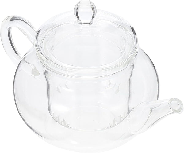 DOITOOL Glass Teapot with Infuser - Clear Tea Kettle for Stove Top, 250ML/8.5oz, Loose Tea Infuser for Home Office