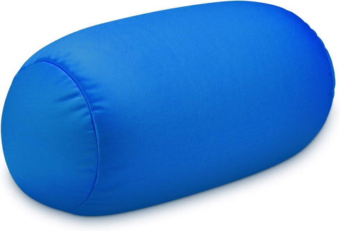 Squishy Microbead Neck Pillow, Soft Travel Body Bed Pillow 7Inch x 12Inch for Kids Adult Chair Sleeping Car Seat (Sky