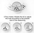 6Pcs Stainless Steel Spice Shaker, Camping Spice Kit with Travel Bag, Salt and Pepper Shakers Set For Salt Sugar Spice Dry Herb Spice, for Home or Outdoor Use by EZYoutdoor