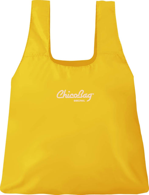 ChicoBag Original Compact Reusable Grocery Bag w/Attached Pouch and Carabiner Clip, Variety 4pk - Mazarine, Aqua,