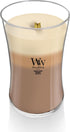 WoodWick Large Hourglass Trilogy Candle, Café Sweets Scented, Premium Soy Wax Blend, 21oz