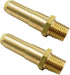 MENSI Gas Fryer Nozzle Orifice Replacement Parts, Size 0.043" Holes, 1/4" NPT Male Thread, 2 Packs