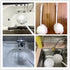 Picmoo Set 15x5 inches (8Pack) Bowl Brush Toilet Cleaning Brush Soft Polyester Head White