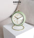 SHISEDECO Small Table Clock, Classic Non-Ticking Tabletop Alarm Clock with Backlight, Battery Operated Astronaut Desk