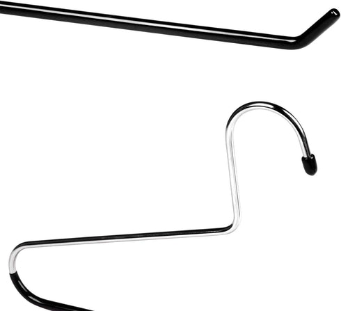 VASLIM 5 Pack Blanket Hangers, Heavy Duty Black Vinyl Coated Nonslip for Quilts, Comforters, Bedspreads, Table Cloths,