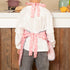 NEOVIVA Kids Apron and Oven Mitts Set - Cute Polka Dots Toddler Kitchen Linen Set for Play Kitchen Gift