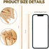 150 Count 5.5 inches Bamboo Coffee Stirrer - Disposable Long Wooden Stir Sticks for Coffee and Cocktails - Smooth